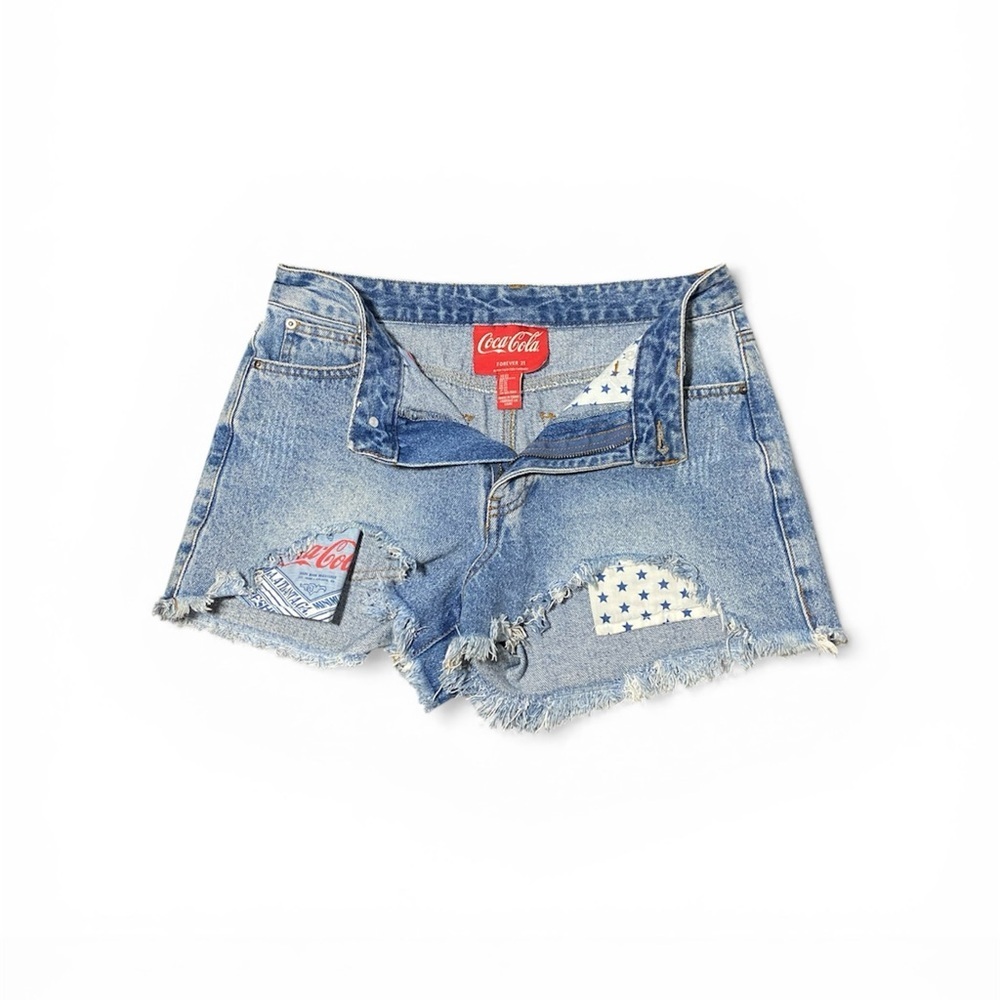 Forever 21 Coca-Cola Denim Jean Shorts Sz-27 Shorts Only